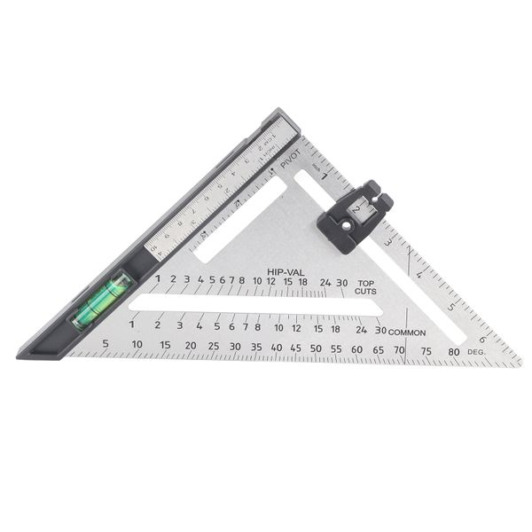 7" Detachable Metal Rafter Square for Underlining