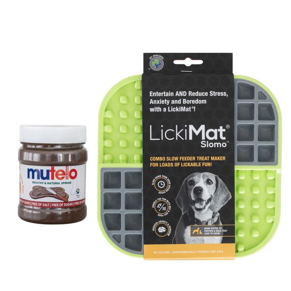 Lickimat Slomo Green plus Mutelo spread bundle