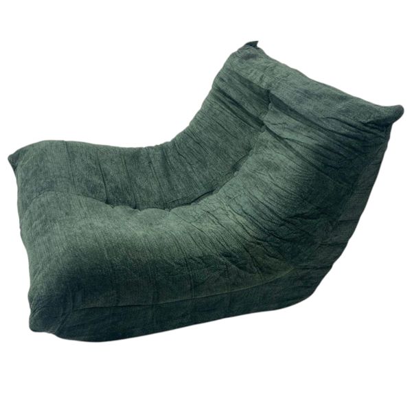 Mushy Cushy - Dark Green Laid-Back Boneless Couch - Ultra-Comfortable