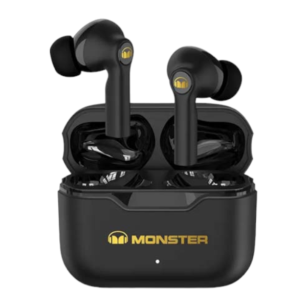 Monster - AIRMARS XKT02 - True Wireless Gaming Earphones With Case - Black