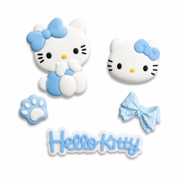 Blue Cat Shoe Charms