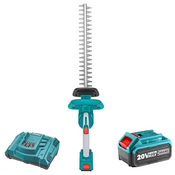Total Tools - Lithium Ion Hedge Trimmer 460mm with 4.0Ah Battery &amp; Charger