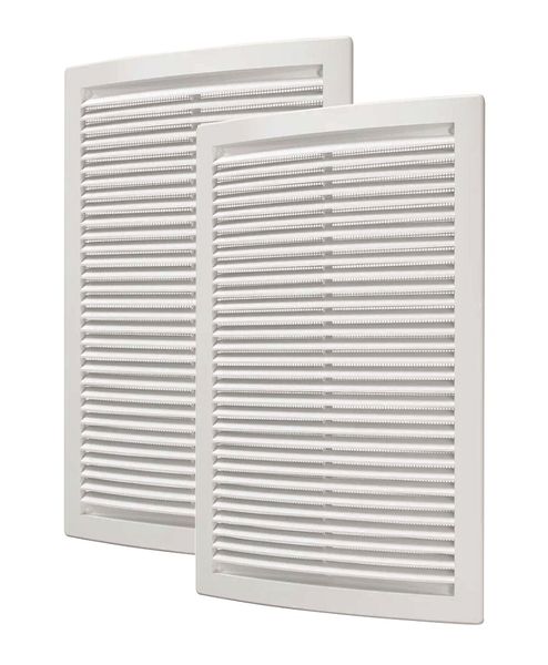 Ventilation wall cover grilles 200 x 300mm rectangular - 2 pieces