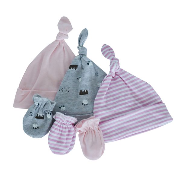 Snuggletime 6-Piece Gift Set - 3 Hats &amp; 3 Mittens