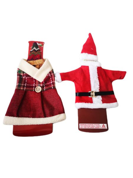 Wine / Soda Bottle Decorative Christmas Covers - Set of 2