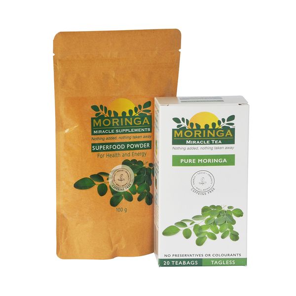 Moringa Powder and Pure Moringa Green Tea