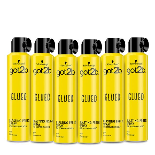 Schwarzkopf Got2b Glued Hairspray - 6 x 300ml