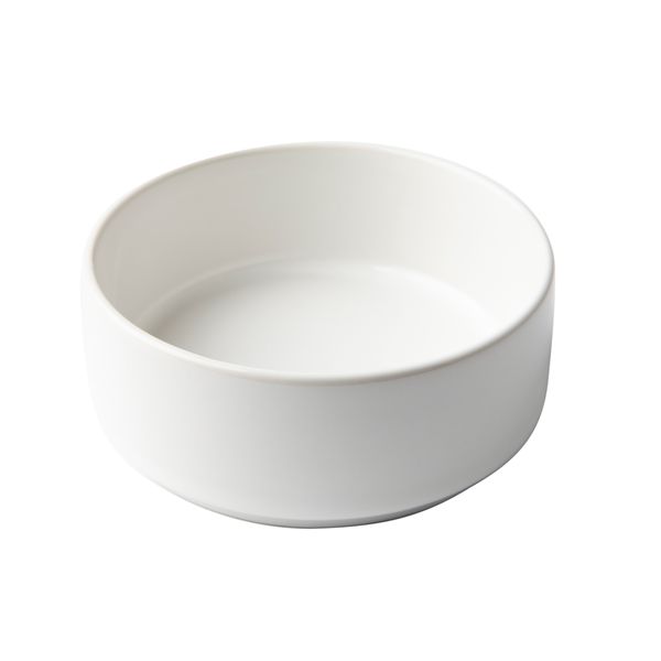 Omada Flat Stackable White Nibble Bowl image
