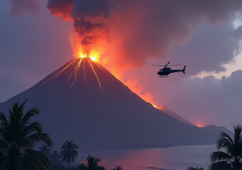 Canvas Wall Art Home Decor - Volcano