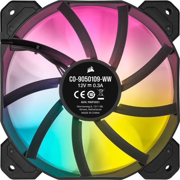 Corsair SP120 RGB ELITE - 120mm RGB LED Fan with AirGuide - Triple Pack