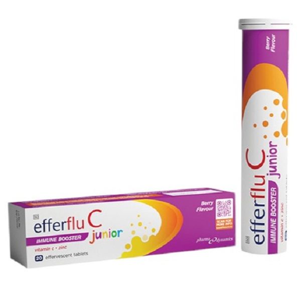 Efferflu- C - Immune Boost Junior 20 Tablets - Berry Flavour x 2