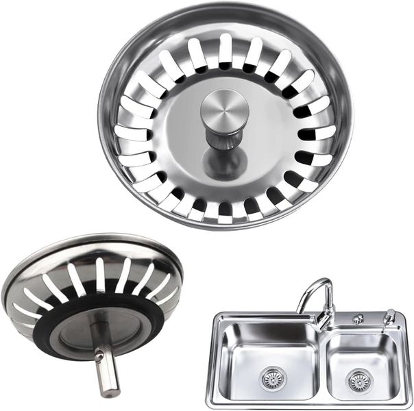 Stainless Steel Sink Plugs, Kitchen Sink Plug - 1 piece
