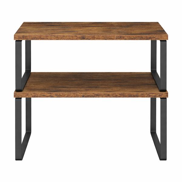 Set of 2 Monitor Counter, Stackable, Expandable, Metal Shelf