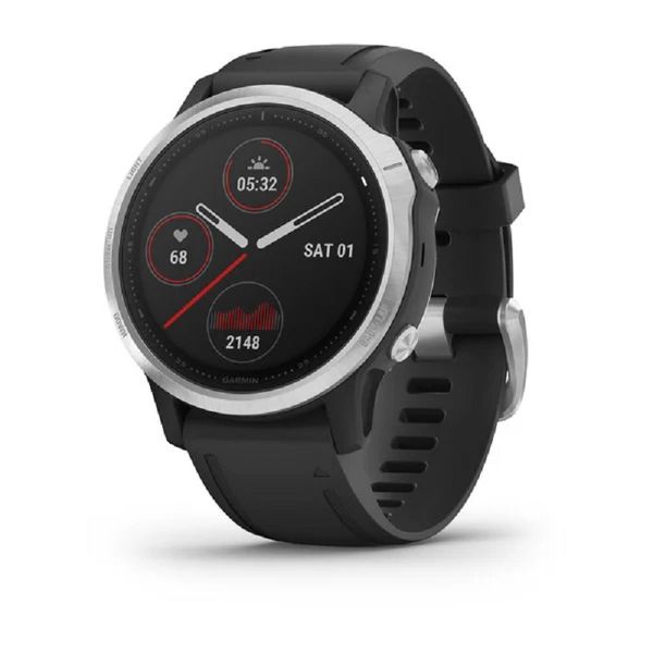 Garmin fenix 6s Outdoor Smartwatch (42mm) - Silver with Black Band