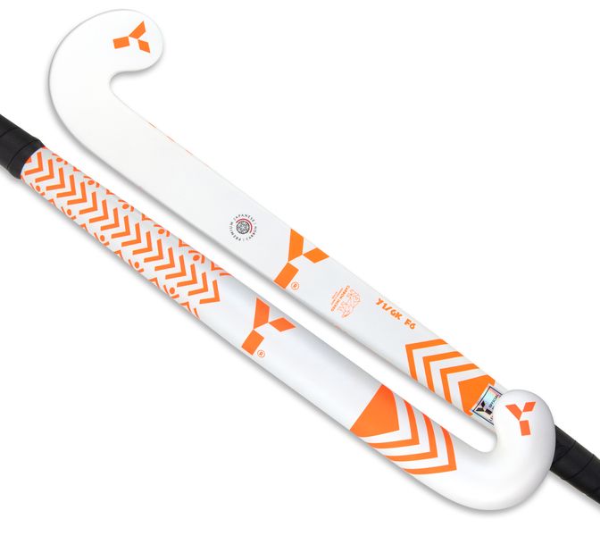 Y1 Goal Keeper F6 Hockey Stick - White / Orange - 41