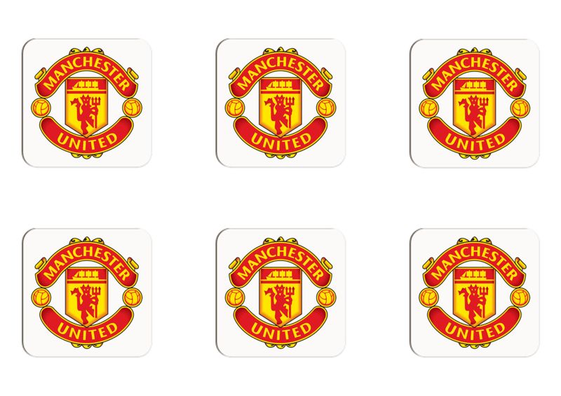 Man United Coaster Set - 6 Pack