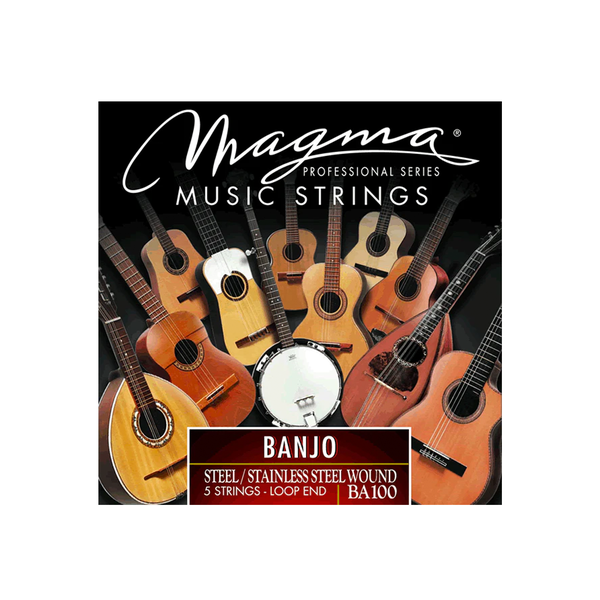 Magma BA100 Loop End Banjo Strings Complete 5-String Set