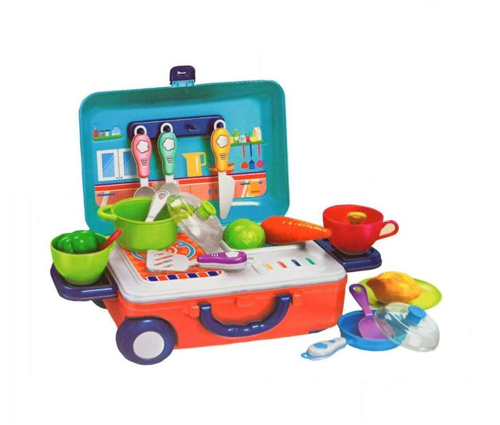 GB Kids Pretend Play Pull Rod Box Happy Little Chef