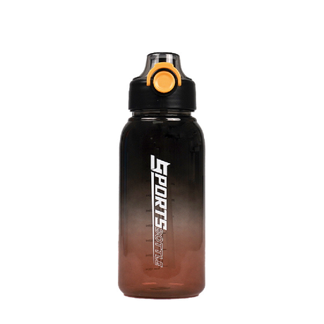 Sports Water Bottle Motivational with Handle, Straw & Leakproof Lid -1L Image