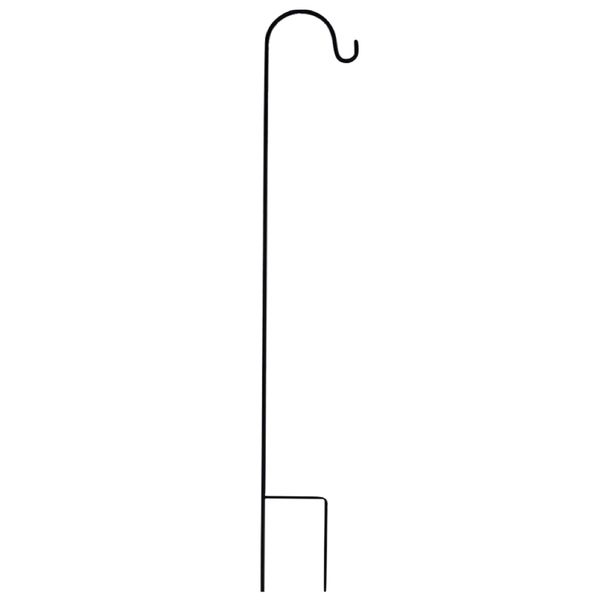 Camping Shepherd Hook Stake Pole For Light Lantern Suspension (80x0.8x15cm)