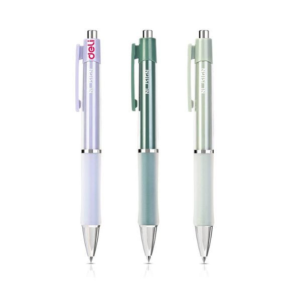 Deli Nusign Gel Pen Bullet Tip: 0.5mm Black, pack of 3