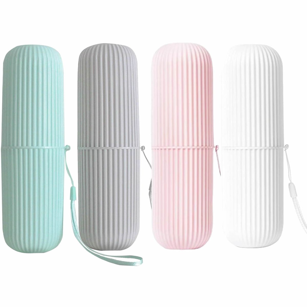 4-Piece Portable Toothbrush Travel Case