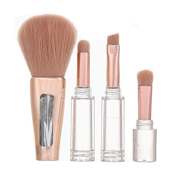 4 in 1 Makeup Brush Portable Multifunctional Blending for Lady &amp; Girls