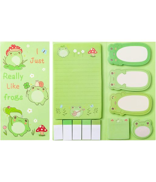 Cute Frogs Sticky Notes for School/Office/Gifts