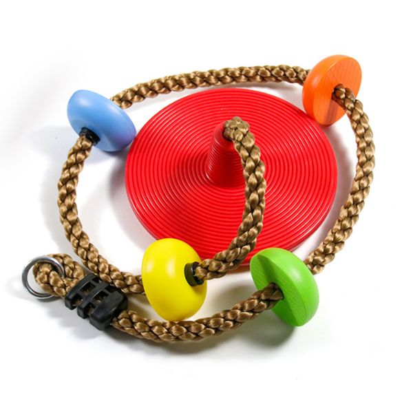 1 Piece The Swing Climbing Rope With Platforms Kid Swing Wobble Toys Climber