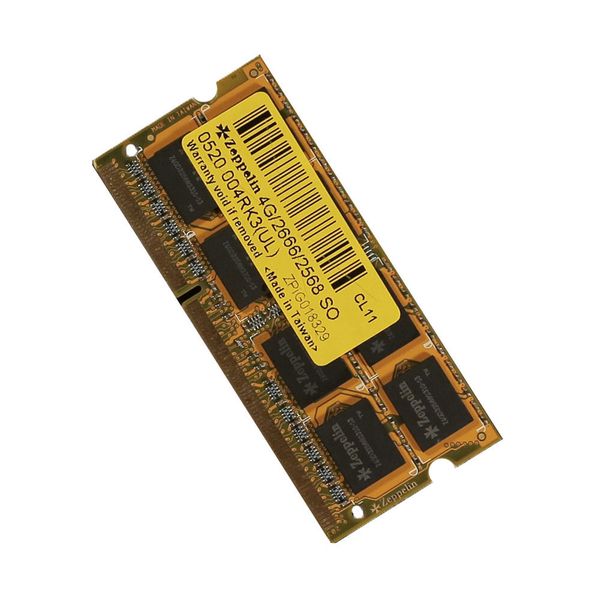 Zeppelin Laptop Memory DDR4 4GB PC2666 MHz 8IC 512MB x 8