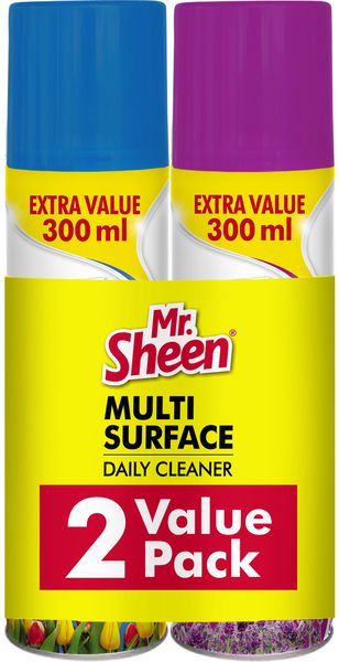 Shield Mr Sheen Multi Surface Cleaner Twin Pack 300ml