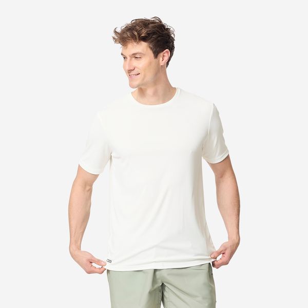 Olaian Men's Surfing Short-Sleeve Anti-Uv Water T-Shirt - White
