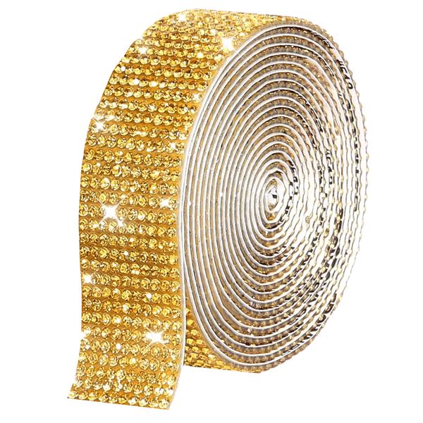 Craft Self Adhesive Crystal Rhinestone Tape Roll Arts &amp; Crafts 10 Row(90cm)