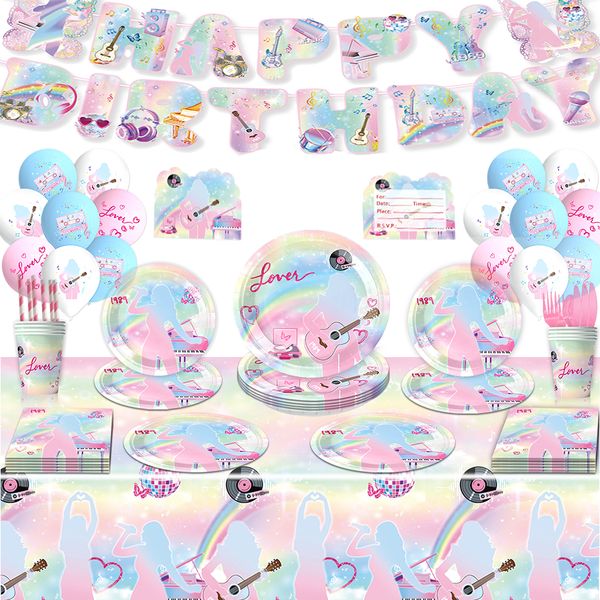 120 pieces Taylor Party Tableware Set, Disposable Tableware Party Gift