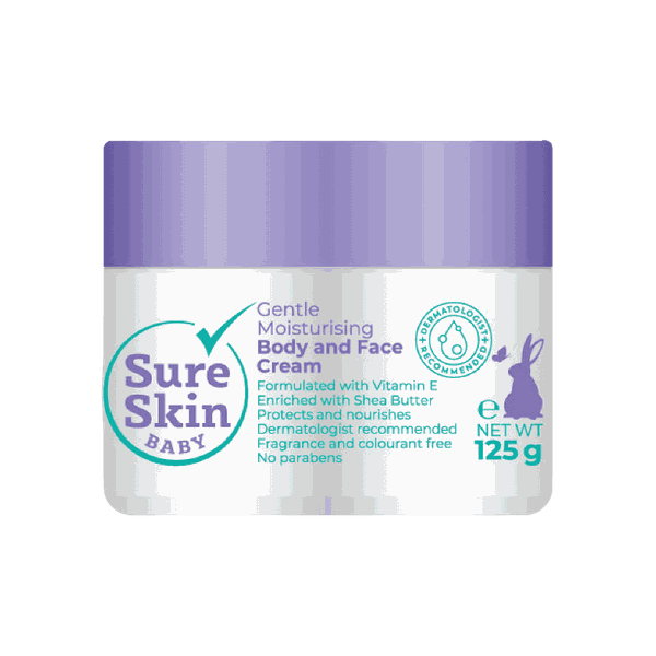 SureSkin Baby Gentle Moisturising Body &amp; Face Cream with Vitamin E - 125g