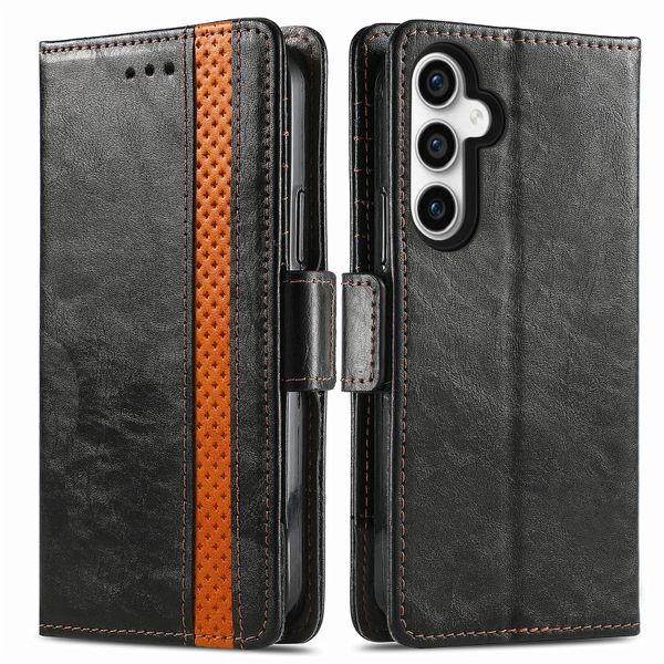 Leather Case Compatible With Samsung Galaxy S23 FE Flip Wallet Cover