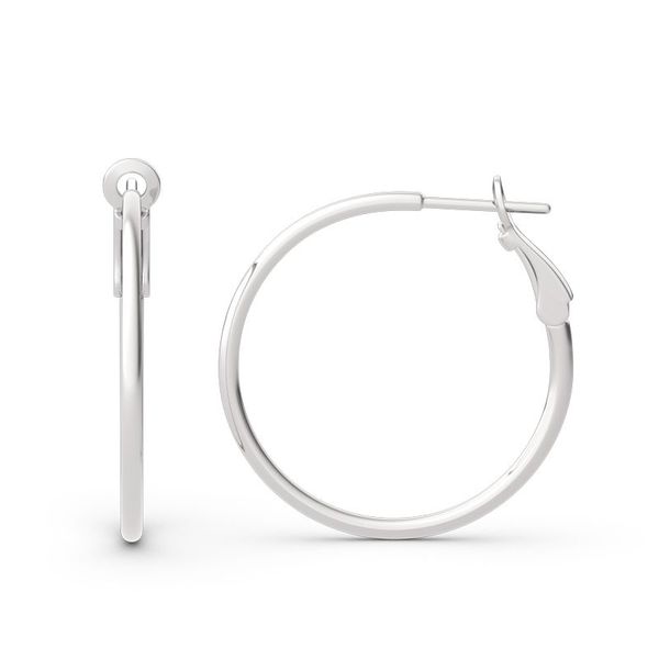 Broadway Jewellers - 925 Sterling Silver 30mm Hoop Earrings