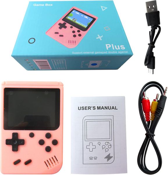 Synergy360 Handheld Retro Gaming Console-Built-in 500 Classic Games