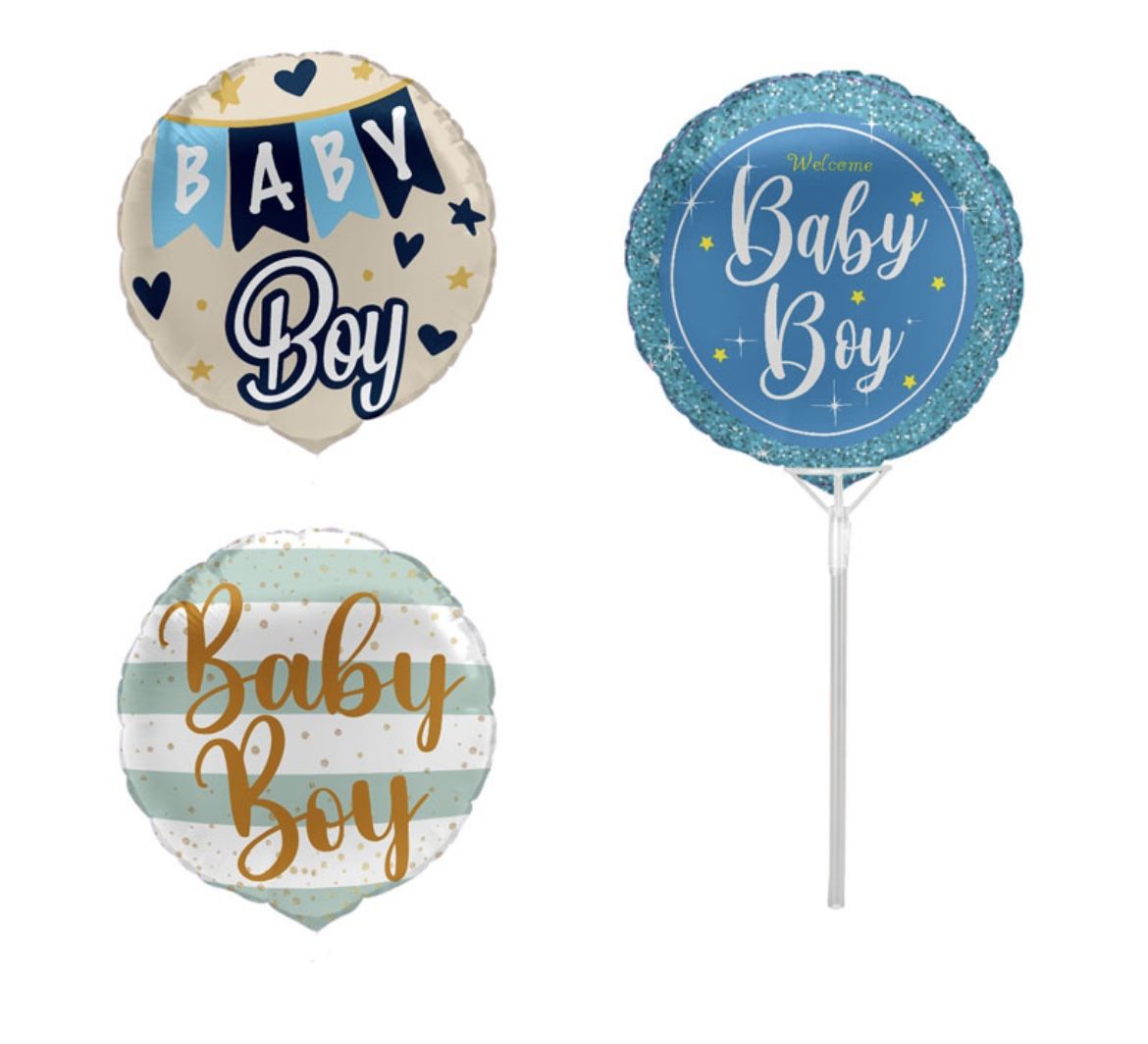 Boy Baby Shower Helium Balloons 3 Pack Buy Online in South Africa