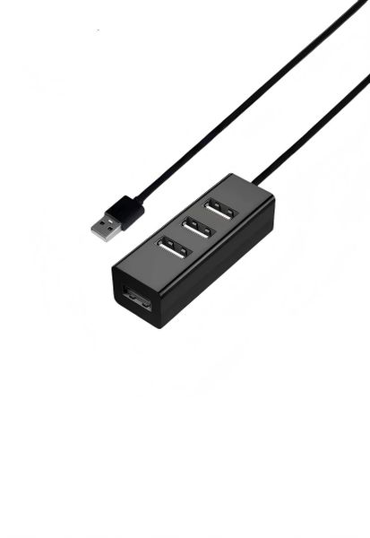 USB 2.0 Hub with 4 Ports - Plug-and-Play USB Splitter for Laptop/PC