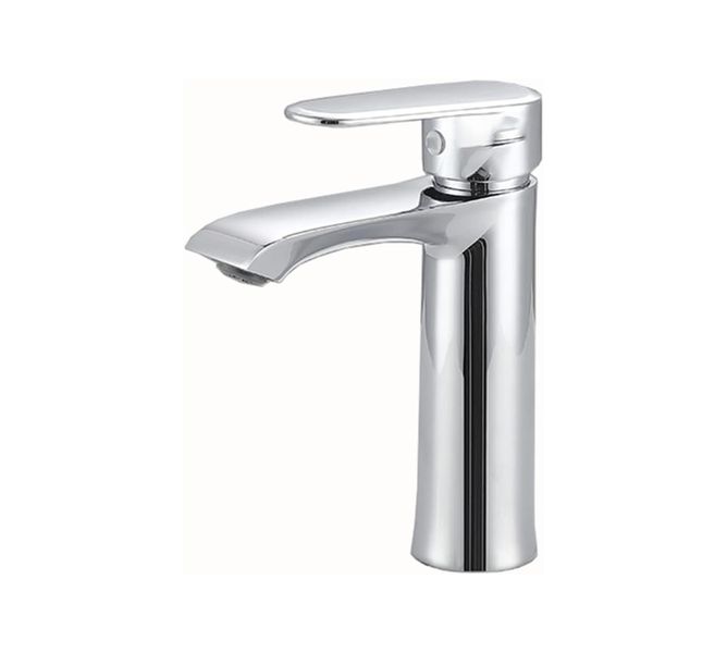 Bathroom Sink Faucet, Single Handle Brass Faucets Hot and Cold Basin