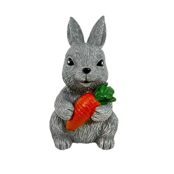 Easter Bunny Figurine Resin Craft Home Decoration Garden Creative Ornament