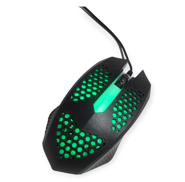 USB Luminous Honey Comb Breathing Light Optical Wired Mouse