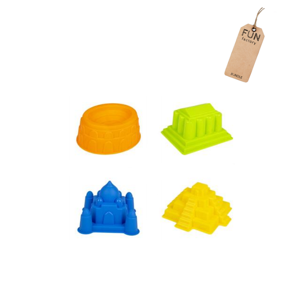 Assorted Beach Moulds - Set of 4