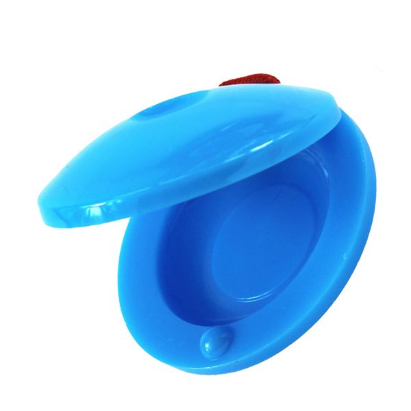 Finger Castanet Toy for Kids Rhythm Light Blue