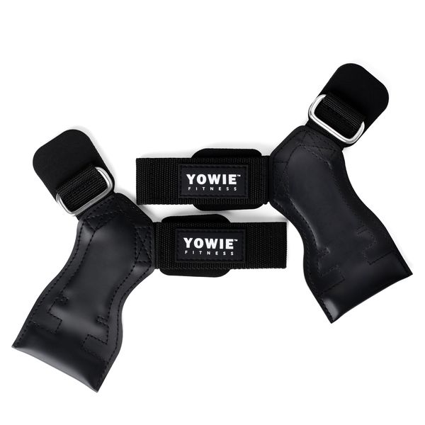 Yowie Versatile Lifting Grips with Sturdy Pad and Wrist Wrap - 1 Pair