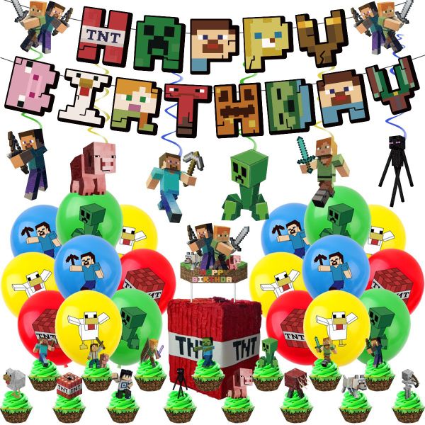 Theme Party Birthday Banner Decoration Set
