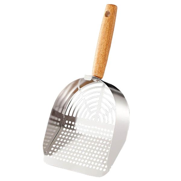 Stainless Steel Scooper, Litter Box Scoop, Cat Waste Shovel Ergonomic