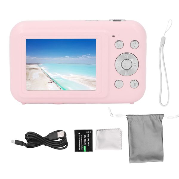44MP 2.5K Camera - 2.4" IPS, 16X Zoom Pink