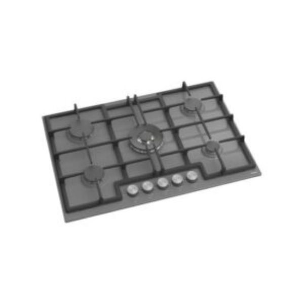 Ferre 75cm 5 Gas Burner Black Glass Top Hob- ED038